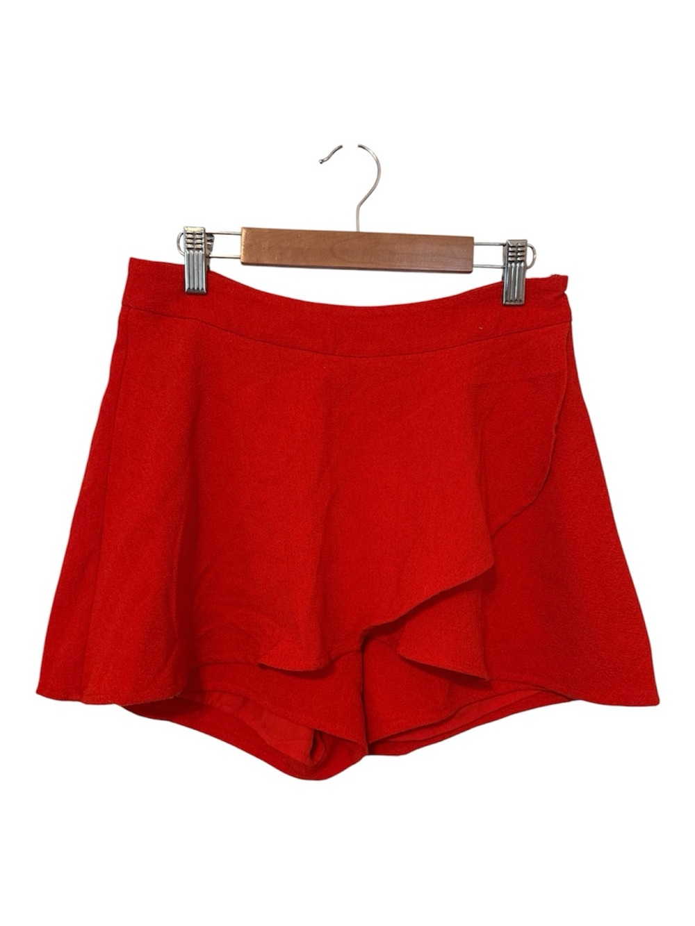 JOA Red Women's Ruffle Skort Shorts